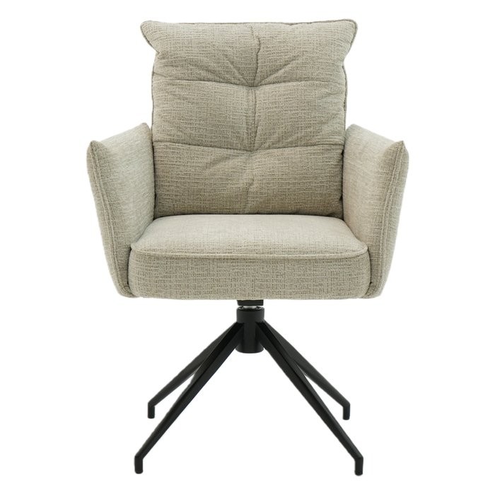 Eetkamerstoel Nova Comfort draaibaar 360° beige - foto 2