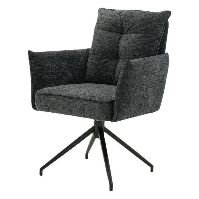 Eetkamerstoel Nova Comfort draaibaar 360° antraciet - foto 1