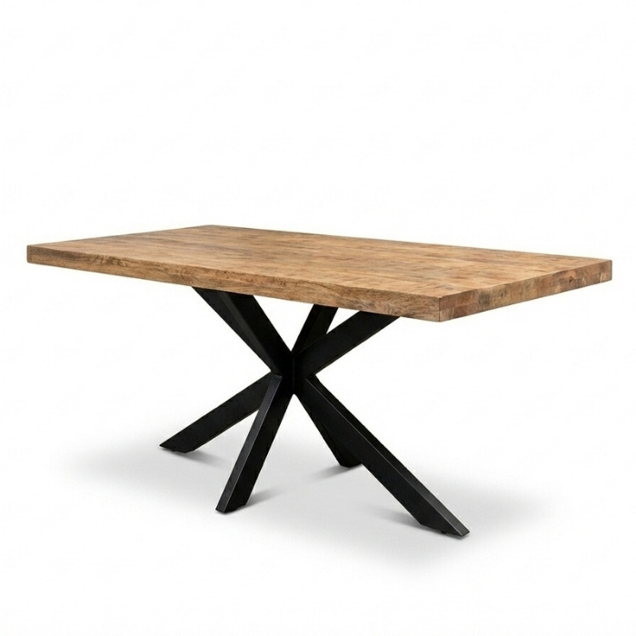 Eettafel industrieel mangohout 200 cm