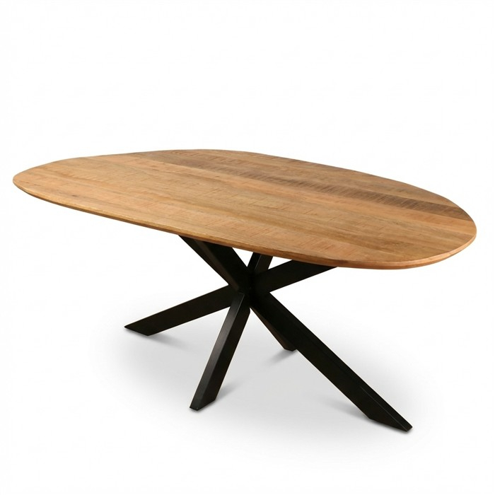 Organische eettafel 200 cm mangohout