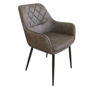 Armstoel grijs microvezel.