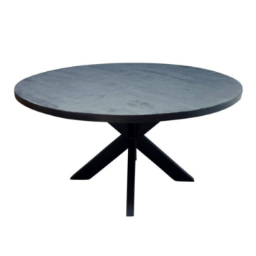 eettafel rond zwart 130