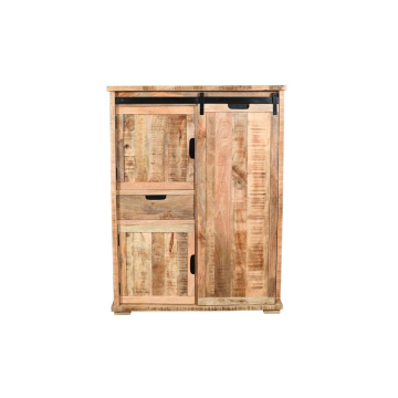 Schuifdeurkast mangohout 110 cm