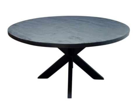 eettafel rond zwart 130