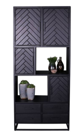 Visgraatkast 90 cm. 