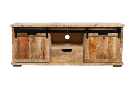 Tv meubel mangohout 145 cm breed.