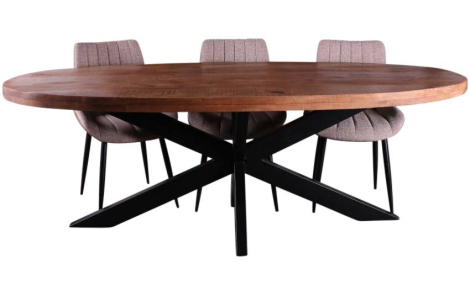 Eettafel ovaal 200cm mango