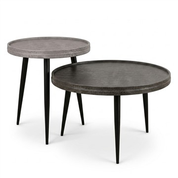 Salontafel set van twee grijs.