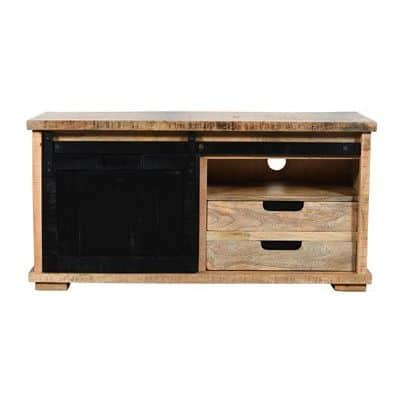 Tv meubel mangohout 110 cm.