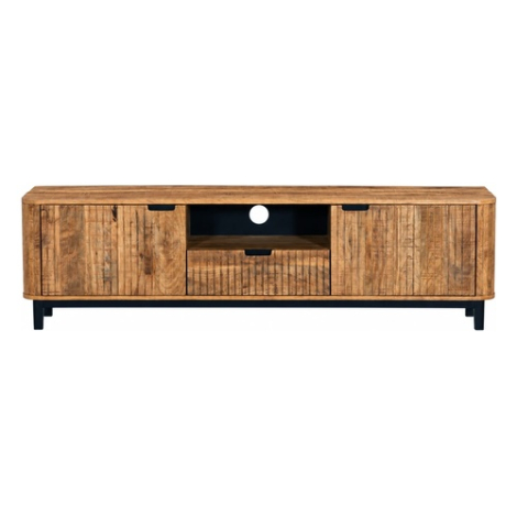 Tv meubel Max 180 cm mangohout - vooraanzicht