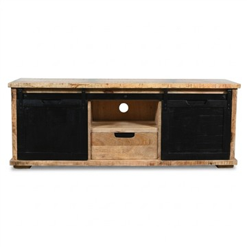 Tv meubel mangohout 145 cm breed.
