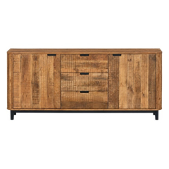 Dressoir Max 180 cm mangohout - vooraanzicht