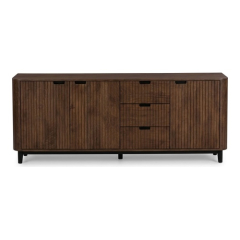 Dressoir Max 200 cm bruin - vooraanzicht
