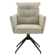 Eetkamerstoel Nova Comfort draaibaar 360° beige - overzicht