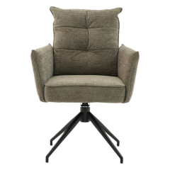 Eetkamerstoel Nova Comfort draaibaar 360° taupe - overzicht