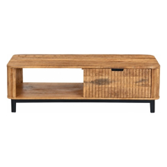 Salontafel Max 130 cm mangohout - vooraanzicht